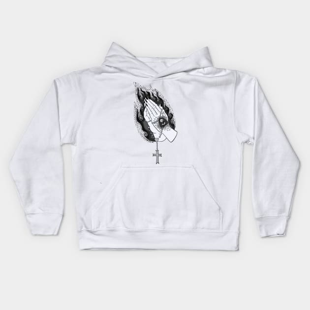 Pray For The Wicked Kids Hoodie by ACDesigns